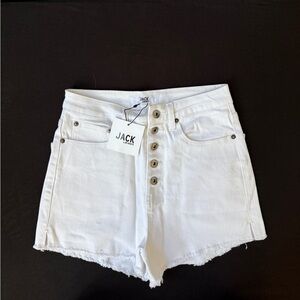 BB Dakota Crisp White Denim Shorts